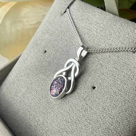 Sterling Silver Love Knot Memorial Pendant