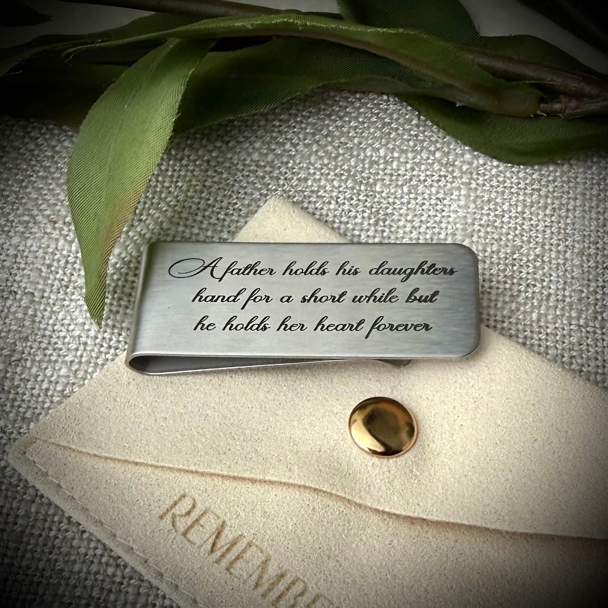 Engraved Stainless Keepsake Money Clip