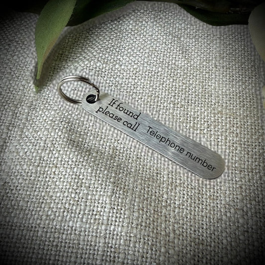 Engraved Stainless Safety ID Tag