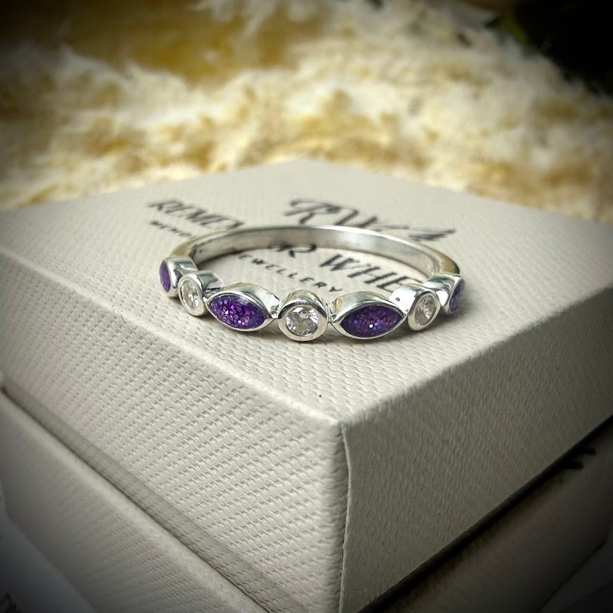 Sterling Silver Eternity Memorial Ring
