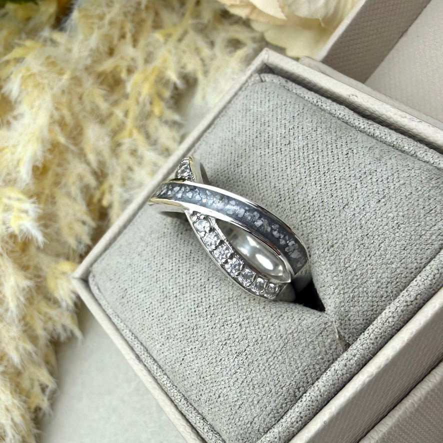 Sterling Silver Infinity Memorial Ring