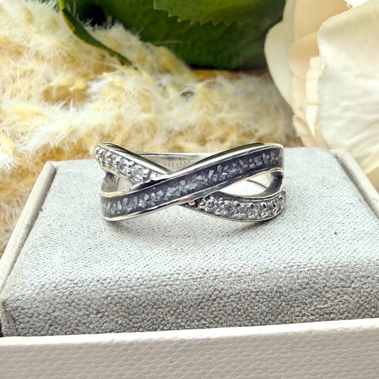 Sterling Silver Infinity Memorial Ring
