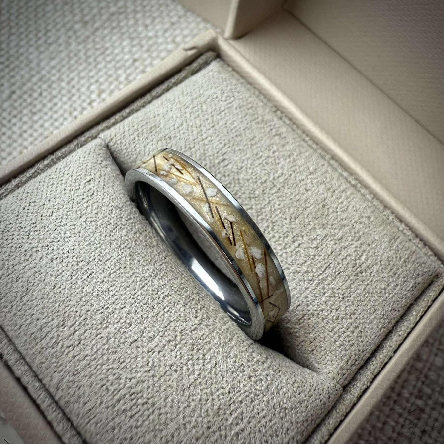 Titanium 6mm Channel Memorial Ring