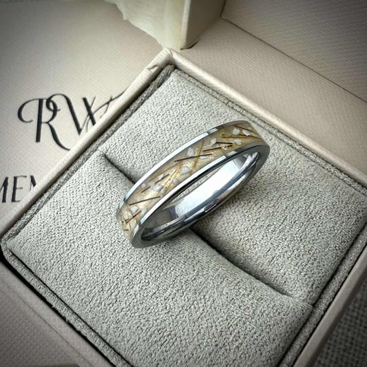 Titanium 6mm Channel Memorial Ring