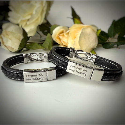 Braided Knot Self Fill Urn Memorial Bracelet