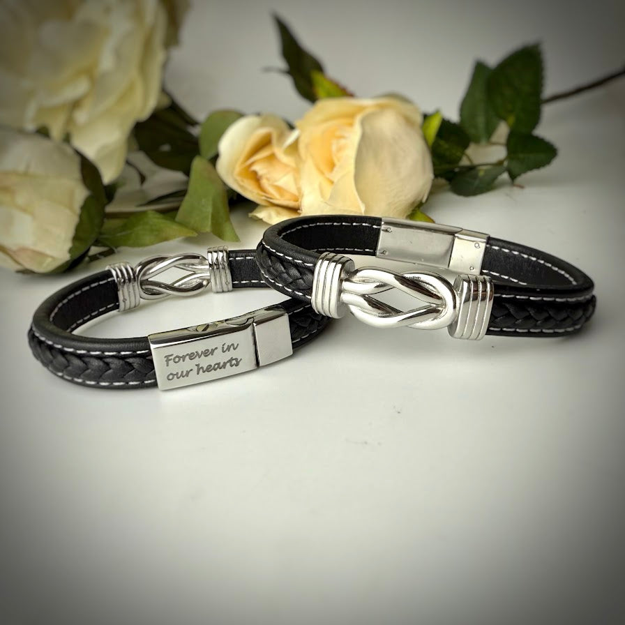 Braided Knot Self Fill Urn Memorial Bracelet