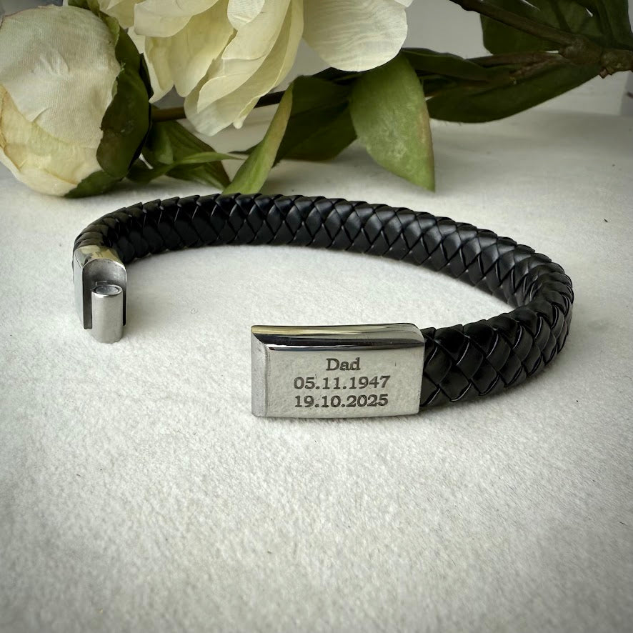 Braided Self Fill Ashes Urn Memorial Bracelet
