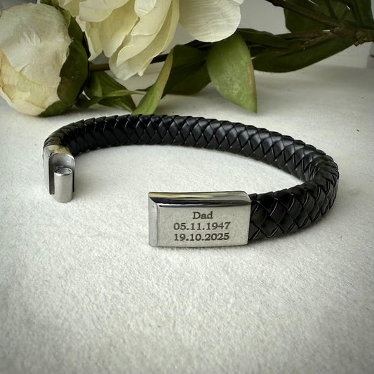 Braided Self Fill Ashes Urn Memorial Bracelet