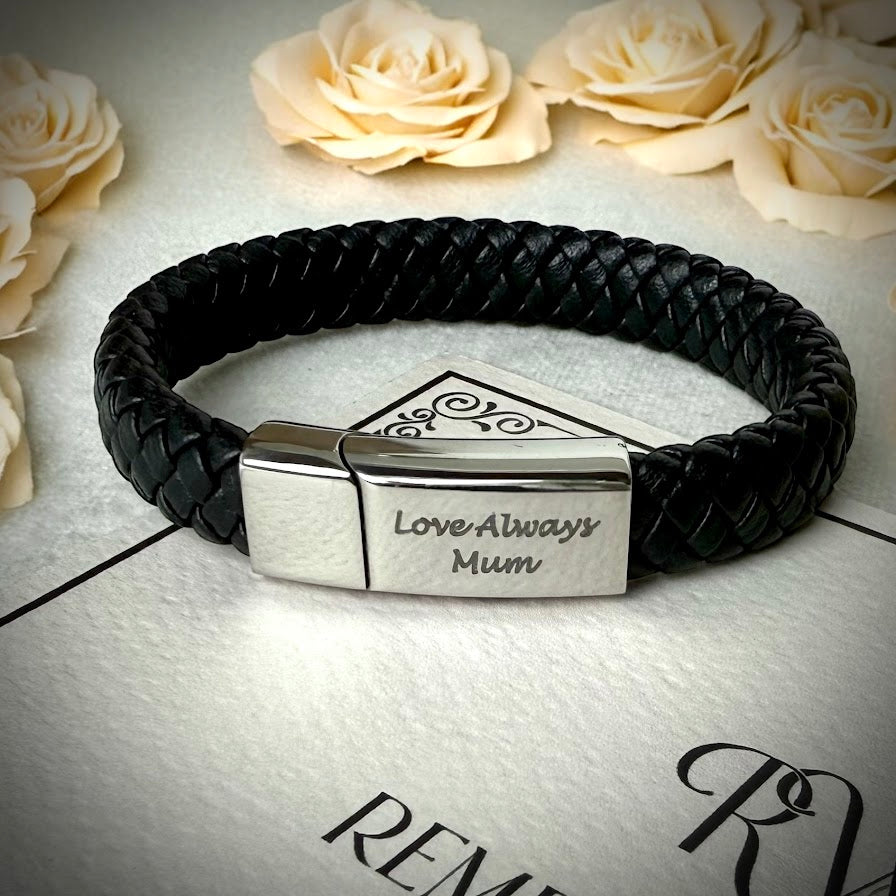 Braided Self Fill Ashes Urn Memorial Bracelet