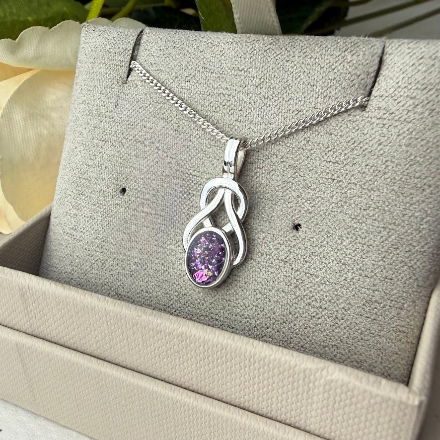 Sterling Silver Love Knot Memorial Pendant
