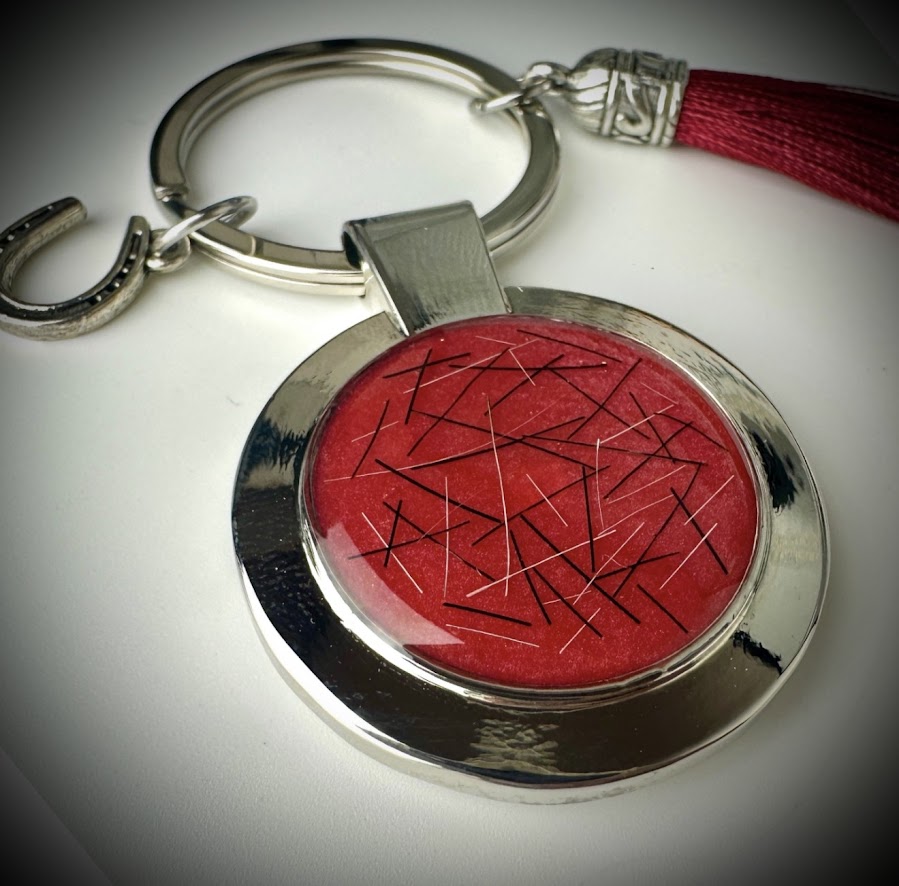 Engraved /  photo Memorial keyring
