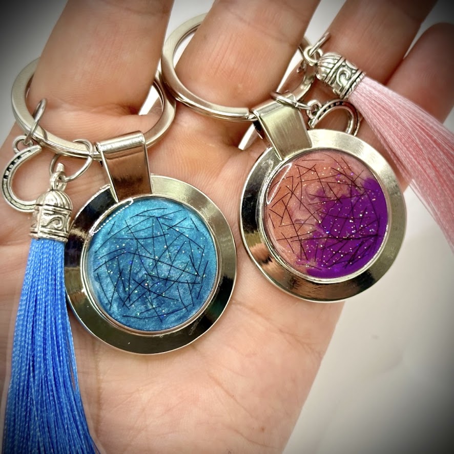 Engraved /  photo Memorial keyring