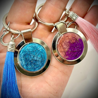 Engraved /  photo Memorial keyring