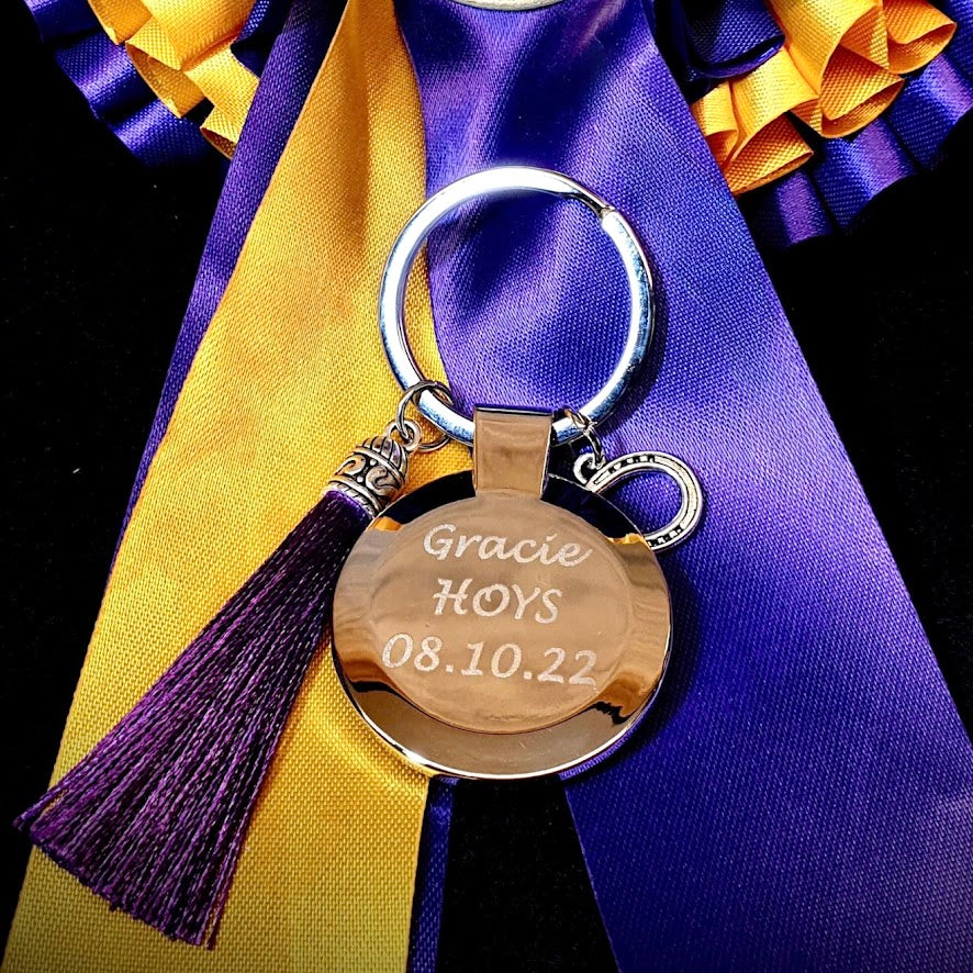 Engraved /  photo Memorial keyring