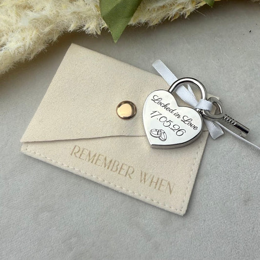 Engraved Keepsake Love Lock