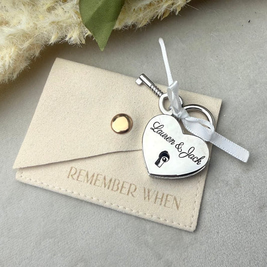 Engraved Keepsake Love Lock