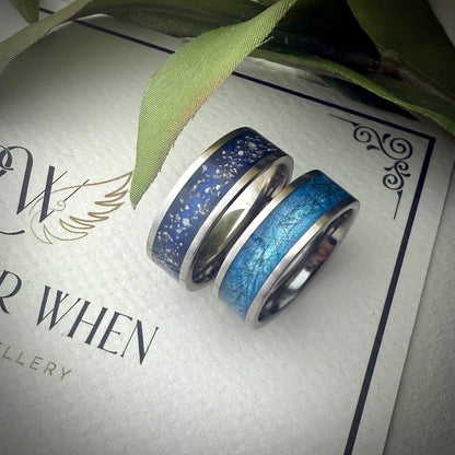 Titanium 8mm Channel Memorial Ring