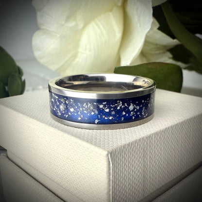 Titanium 8mm Channel Memorial Ring