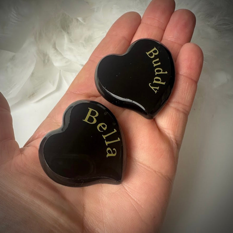 Wavy Heart Memorial Pebble