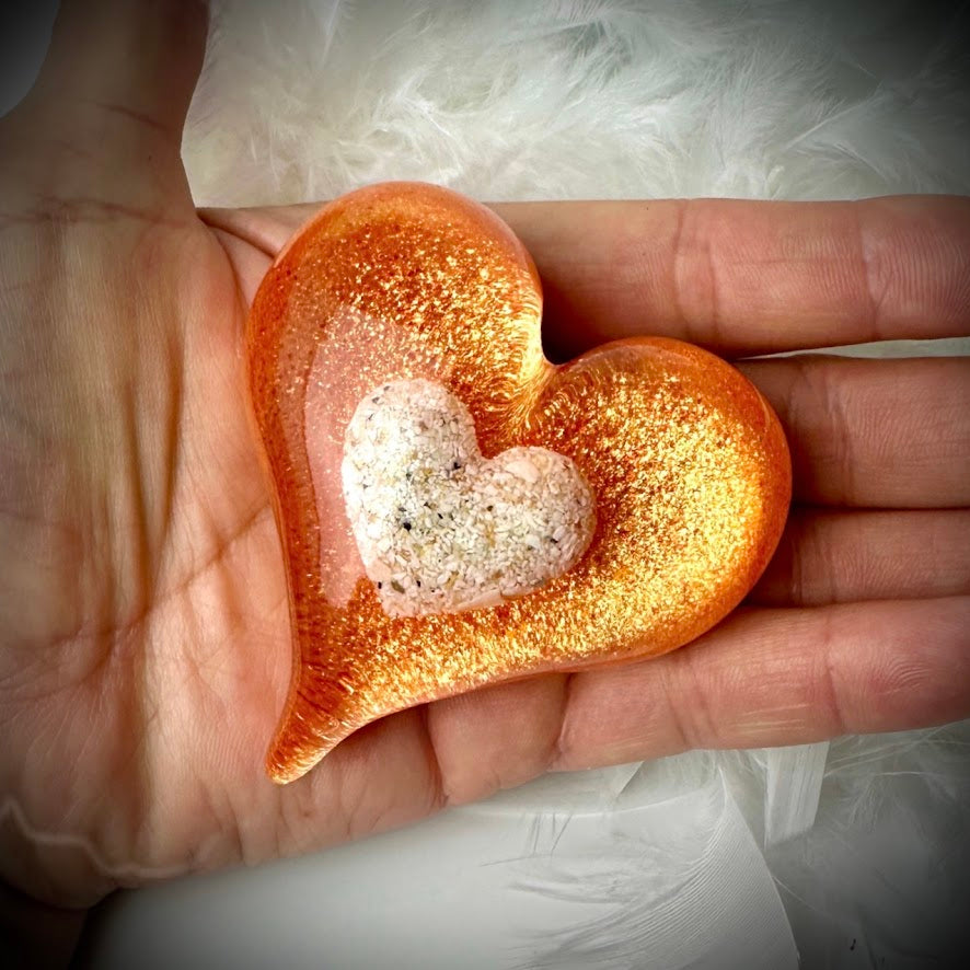 Pointed Heart Memorial Paperweight