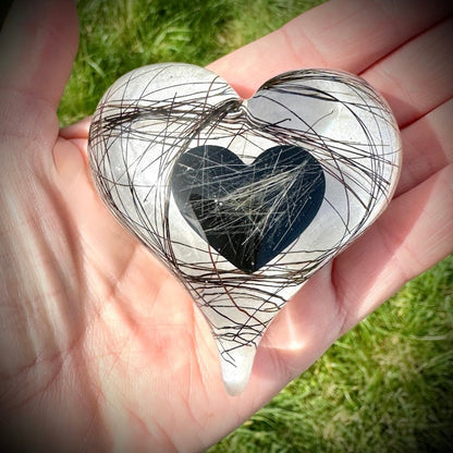 Pointed Heart Memorial Paperweight