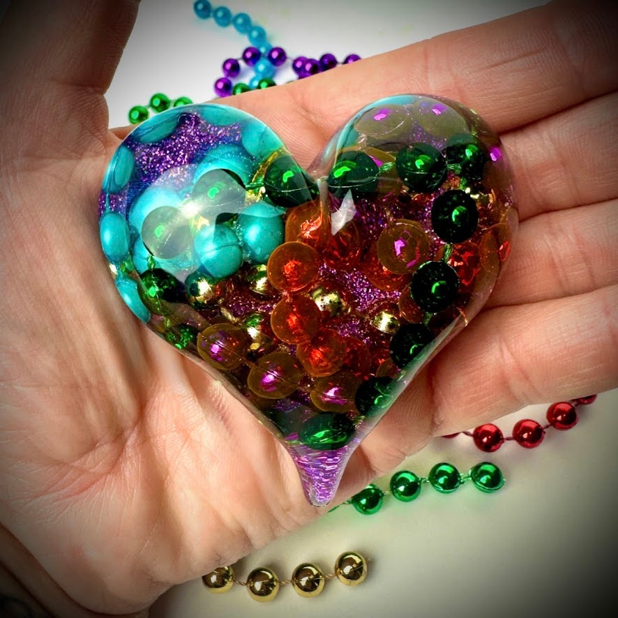 Pointed Heart Memorial Paperweight