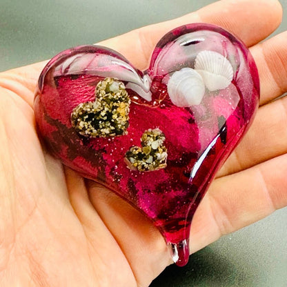 Pointed Heart Memorial Paperweight