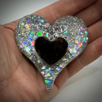 Pointed Heart Memorial Paperweight