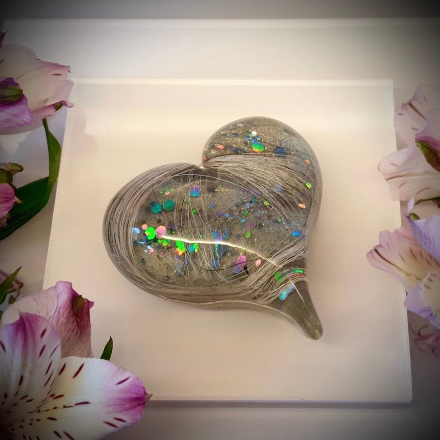 Pointed Heart Memorial Paperweight