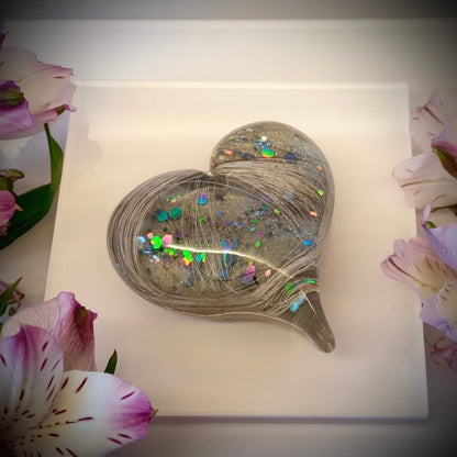 Pointed Heart Memorial Paperweight