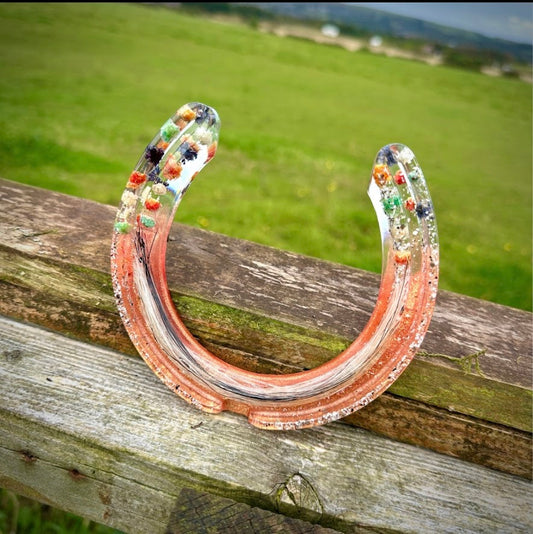 Single Horsehair / Ashes Memorial Horseshoe