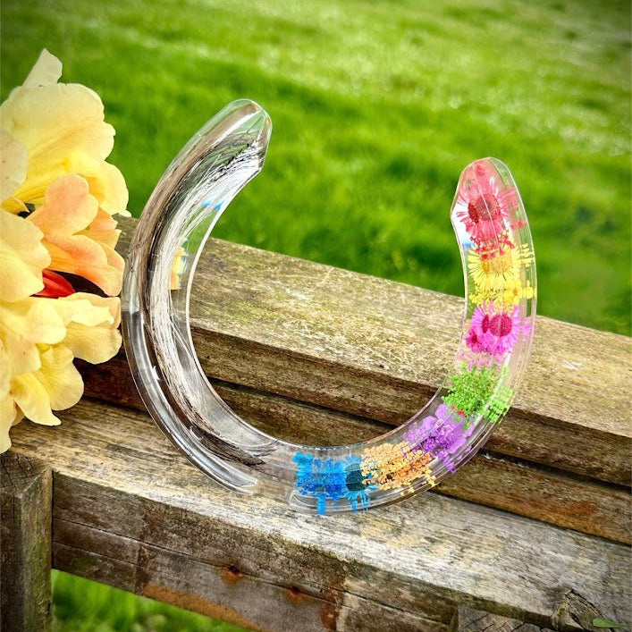 Single Horsehair / Ashes Memorial Horseshoe