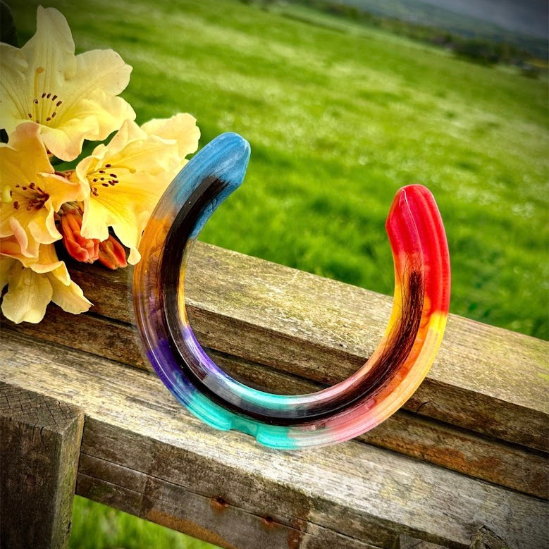 Single Horsehair / Ashes Memorial Horseshoe