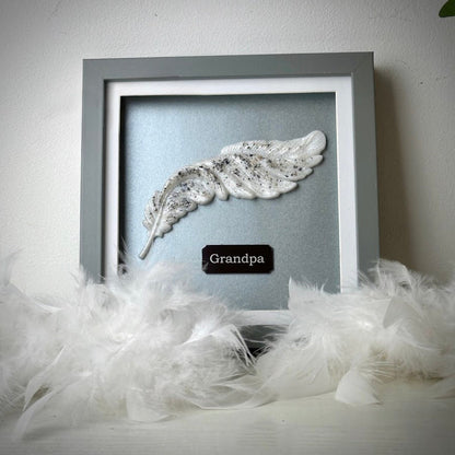 Framed Memorial Ashes Feather