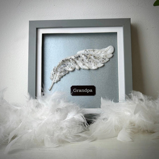 Framed Memorial Ashes Feather