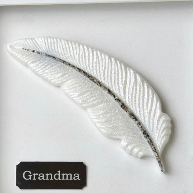 Framed Memorial Ashes Feather