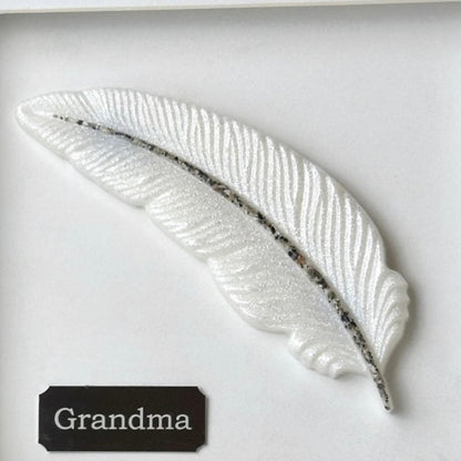 Framed Memorial Ashes Feather