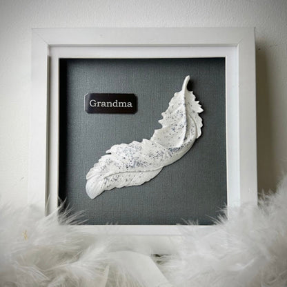 Framed Memorial Ashes Feather