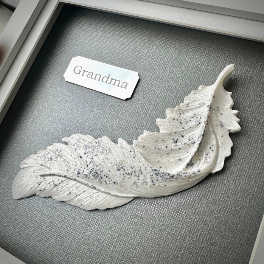 Framed Memorial Ashes Feather