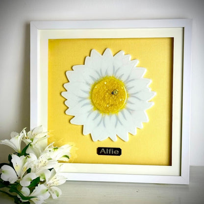 Framed Memorial Ashes/Hair Daisy