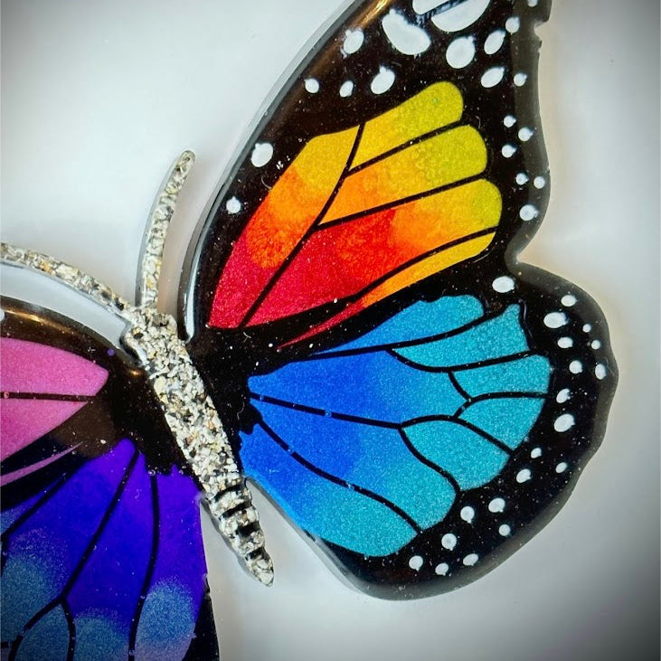 Framed Memorial Ashes / Hair Large Butterfly