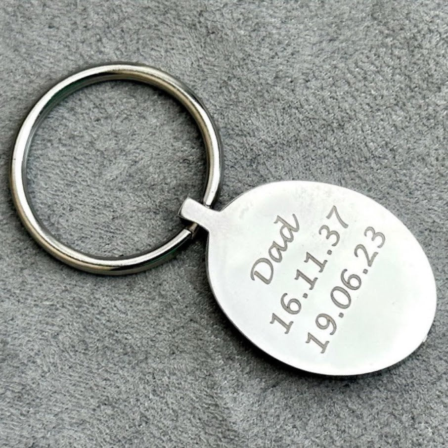 Self Fill Oval Urn Memorial Keyring