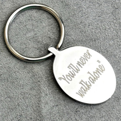 Self Fill Oval Urn Memorial Keyring