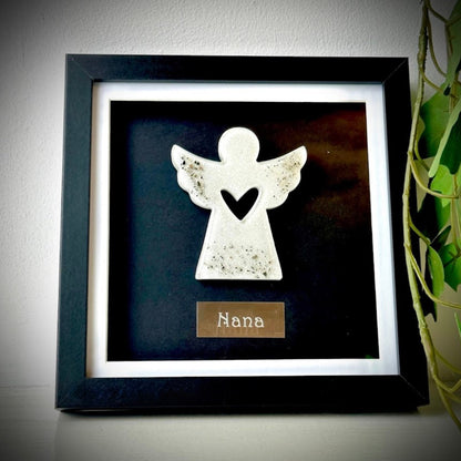 Framed Memorial Ashes / Hair Small Angel