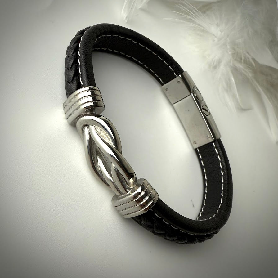 Braided Knot Self Fill Urn Memorial Bracelet