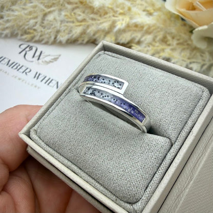 Sterling Silver Wrap around Memorial Ring