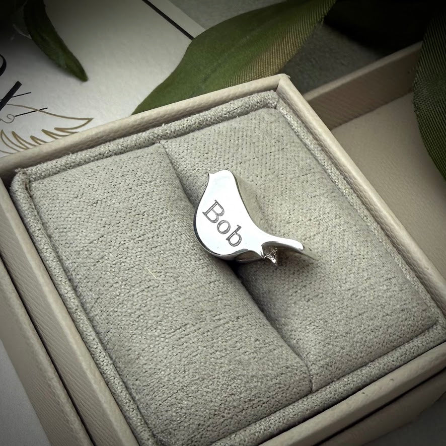 Sterling Silver Robin Bracelet Memorial Charm