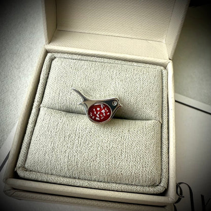 Sterling Silver Robin Bracelet Memorial Charm