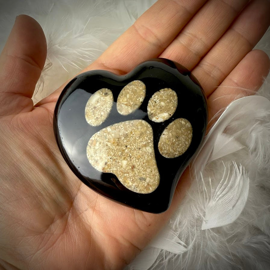 Wavy Heart Memorial Paperweight