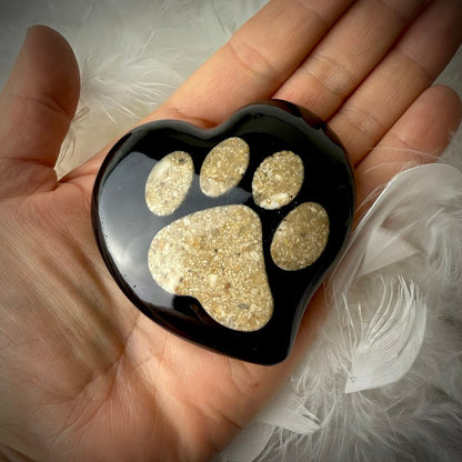 Wavy Heart Memorial Paperweight